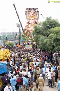 Khairatabad Ganesh Idol 2013 Immersion