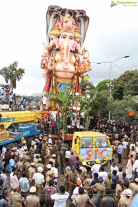 Khairatabad Ganesh Idol 2013 Immersion