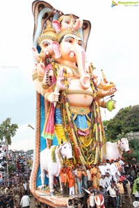 Khairatabad Ganesh Idol 2013 Immersion