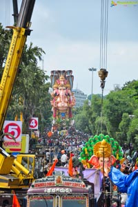 Khairatabad Ganesh Idol 2013 Immersion