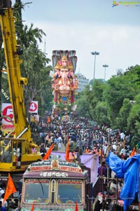 Khairatabad Ganesh Idol 2013 Immersion