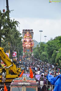 Khairatabad Ganesh Idol 2013 Immersion