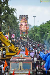 Khairatabad Ganesh Idol 2013 Immersion