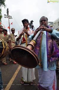 Khairatabad Ganesh Idol 2013 Immersion