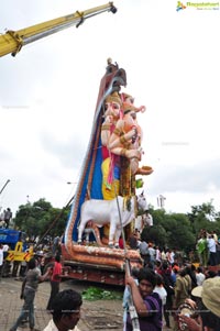 Khairatabad Ganesh Idol 2013 Immersion