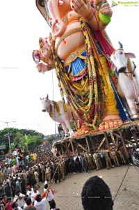 Khairatabad Ganesh Idol 2013 Immersion