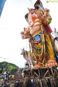 Khairatabad Ganesh Idol 2013 Immersion