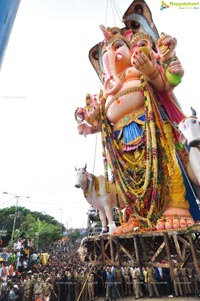 Khairatabad Ganesh Idol 2013 Immersion