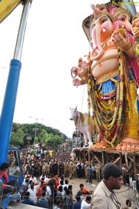 Khairatabad Ganesh Idol 2013 Immersion