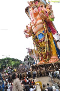 Khairatabad Ganesh Idol 2013 Immersion