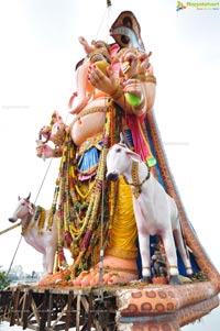 Khairatabad Ganesh Idol 2013 Immersion