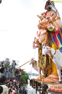 Khairatabad Ganesh Idol 2013 Immersion