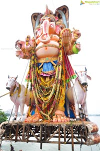 Khairatabad Ganesh Idol 2013 Immersion