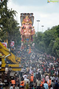 Khairatabad Ganesh Idol 2013 Immersion