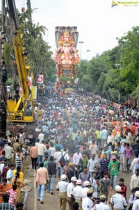 Khairatabad Ganesh Idol 2013 Immersion