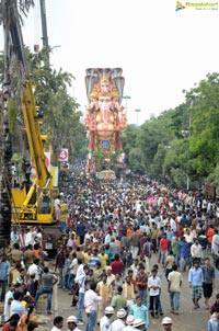 Khairatabad Ganesh Idol 2013 Immersion