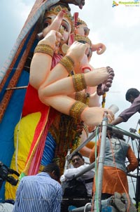 Khairatabad Ganesh Idol 2013 Immersion