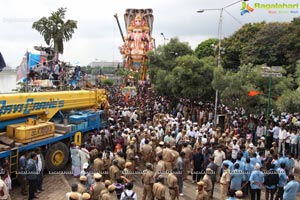 Khairatabad Ganesh Idol 2013 Immersion