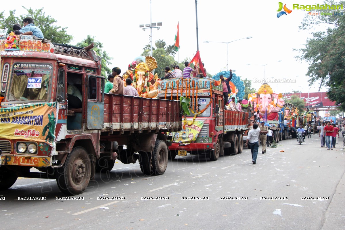 Khairatabad Ganesh Nimajjanam 2013