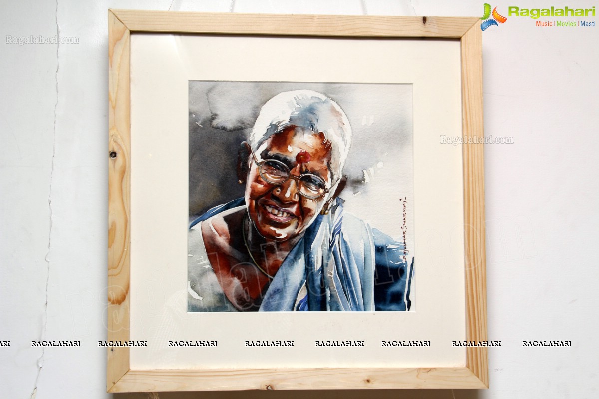 Portraits of Emperors - Water Paintings by Rajkumar Sthabathy at Shrishti Art Gallery, Hyderabad