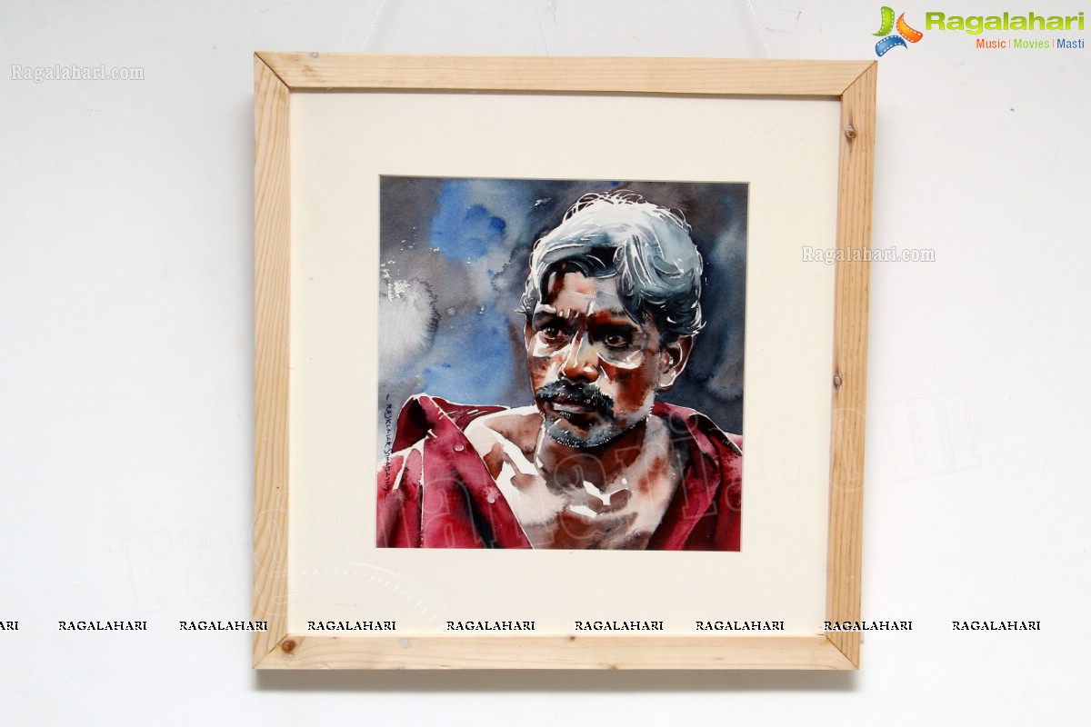 Portraits of Emperors - Water Paintings by Rajkumar Sthabathy at Shrishti Art Gallery, Hyderabad