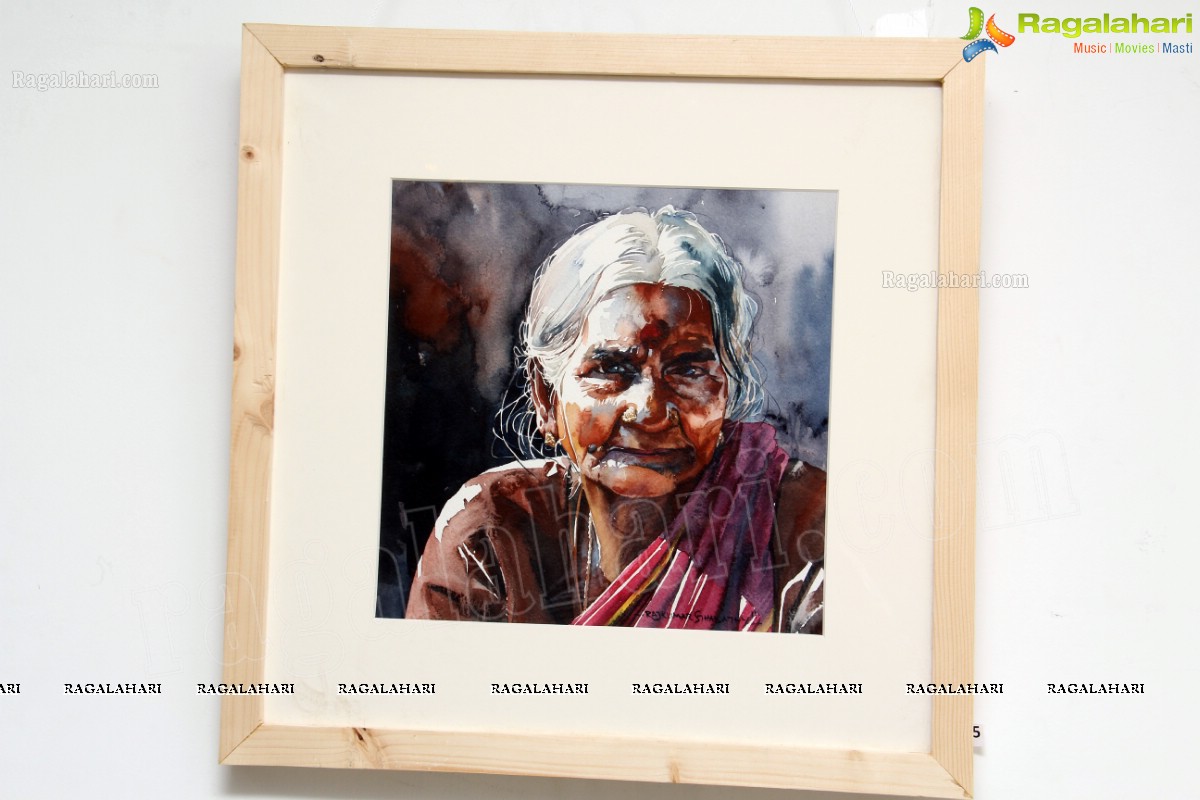 Portraits of Emperors - Water Paintings by Rajkumar Sthabathy at Shrishti Art Gallery, Hyderabad