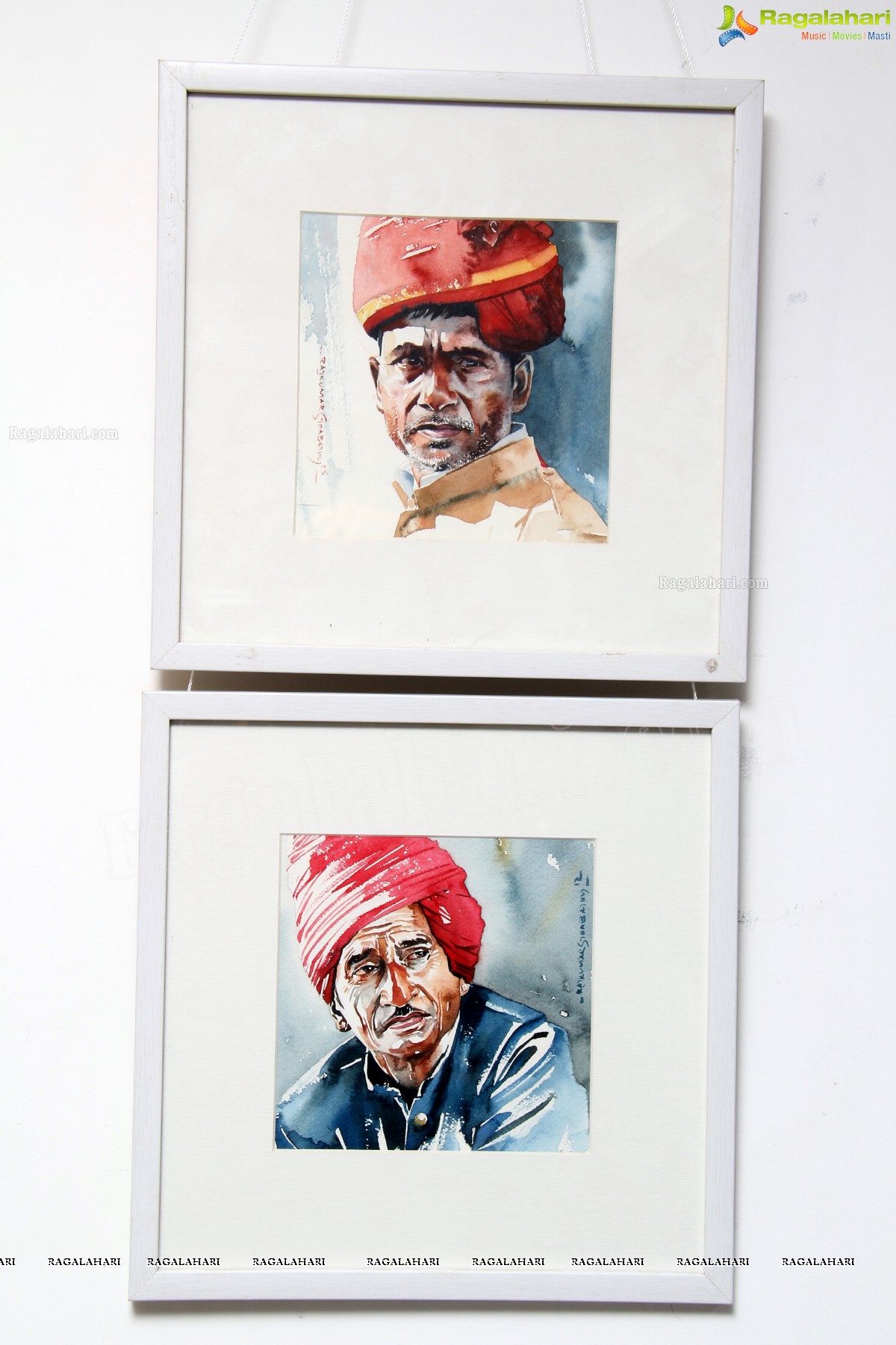 Portraits of Emperors - Water Paintings by Rajkumar Sthabathy at Shrishti Art Gallery, Hyderabad