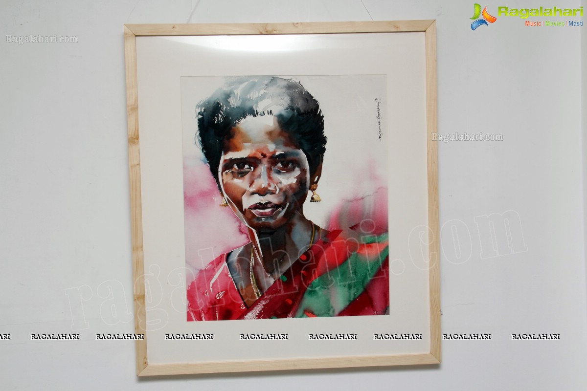 Portraits of Emperors - Water Paintings by Rajkumar Sthabathy at Shrishti Art Gallery, Hyderabad