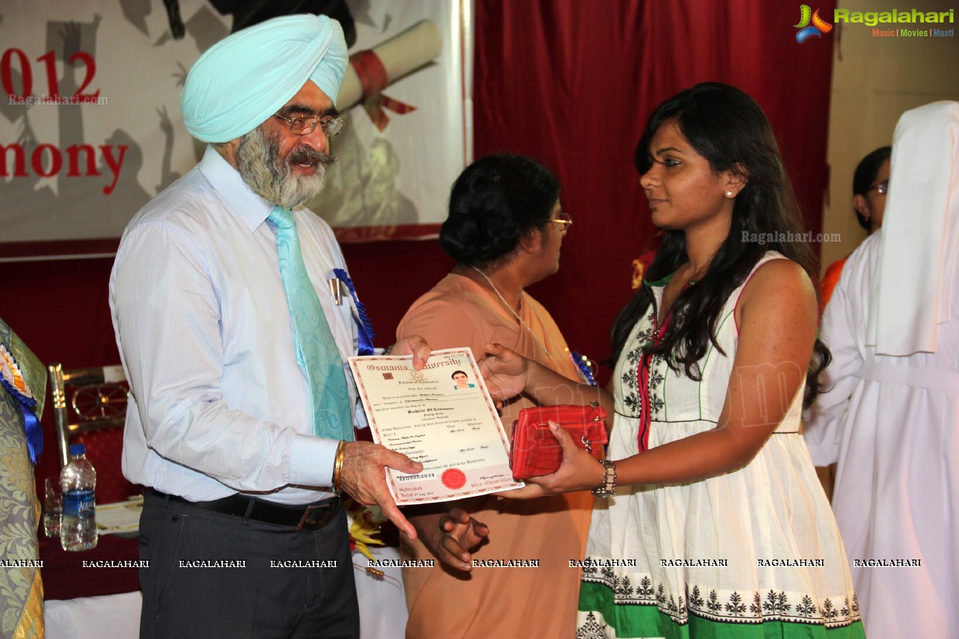 St Francis College for Women, Begumpet - 36th Convocation for 2012-13 UG and PG Batch