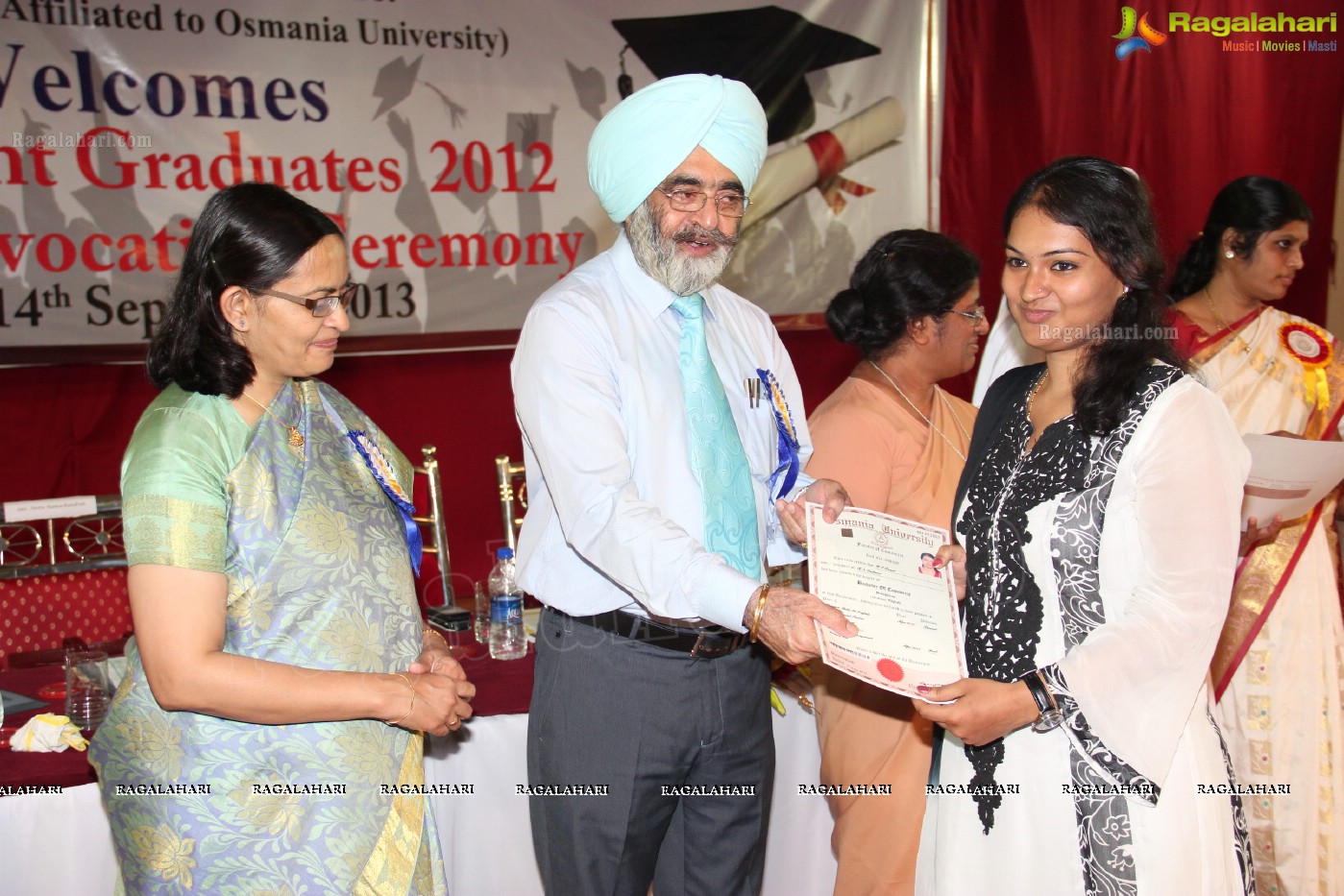 St Francis College for Women, Begumpet - 36th Convocation for 2012-13 UG and PG Batch