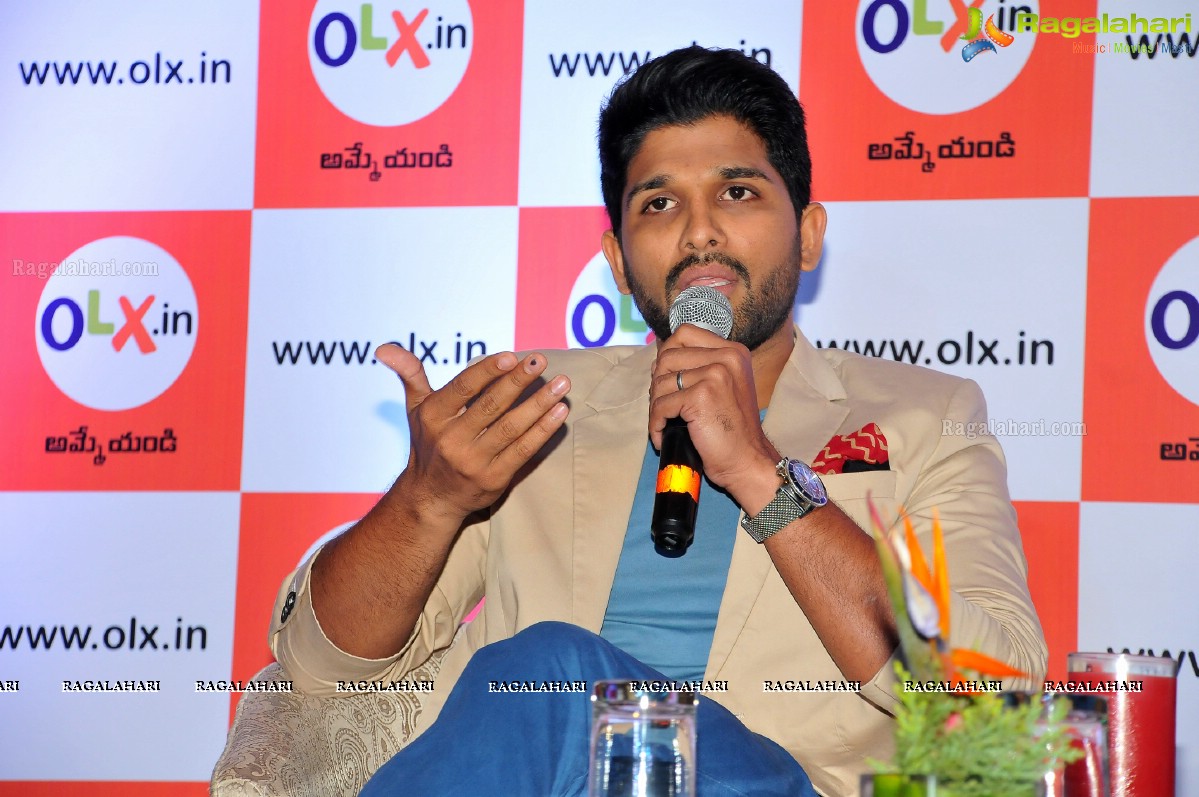 OLX Press Meet with Allu Arjun, Hyderabad