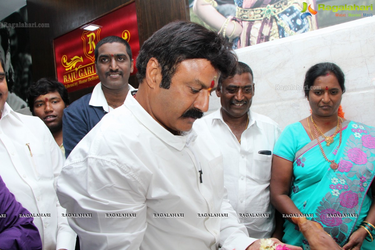 Nandamuri Balakrishna launches Raju Gari Ruchulu at Kondapur, Hyderabad