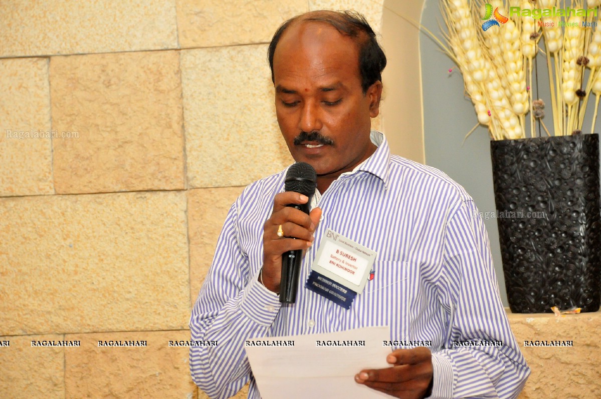 BNI Kohinoor Meet at Fortune Park Vallabha, Hyderabad (Sept 2014)