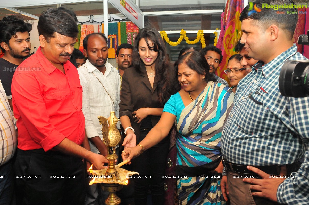 Khenisha Chandran inaugurates Silk and Cotton Fab India Expo