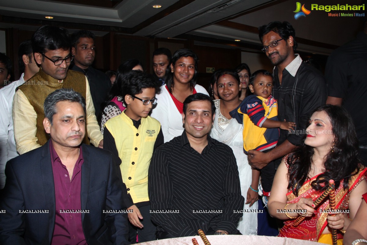 Dildar Dandiya 2014 Launch Ceremony - Chief Guest: Mr. VVS Laxman, Guest of Honour: Mrs. Bina Mehta