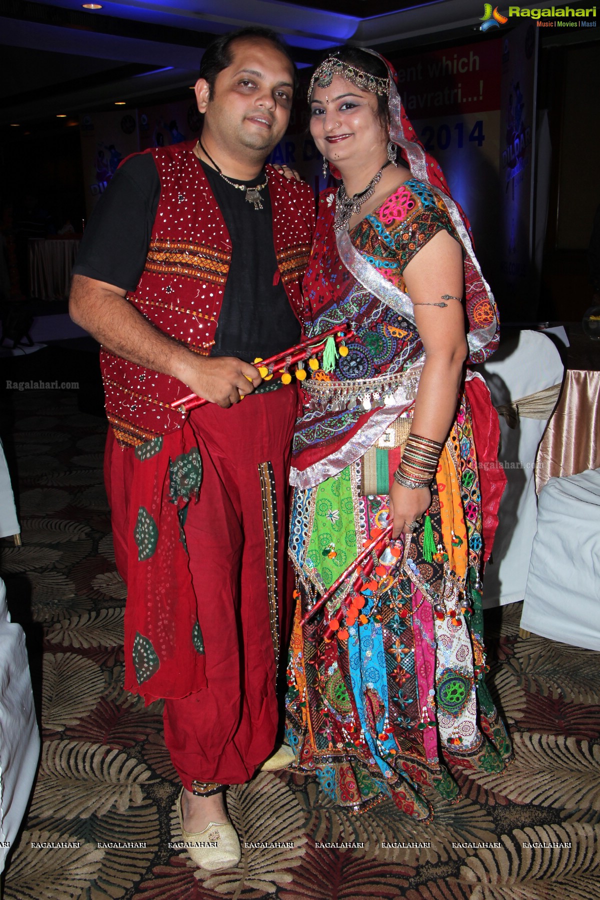 Dildar Dandiya 2014 Launch Ceremony - Chief Guest: Mr. VVS Laxman, Guest of Honour: Mrs. Bina Mehta