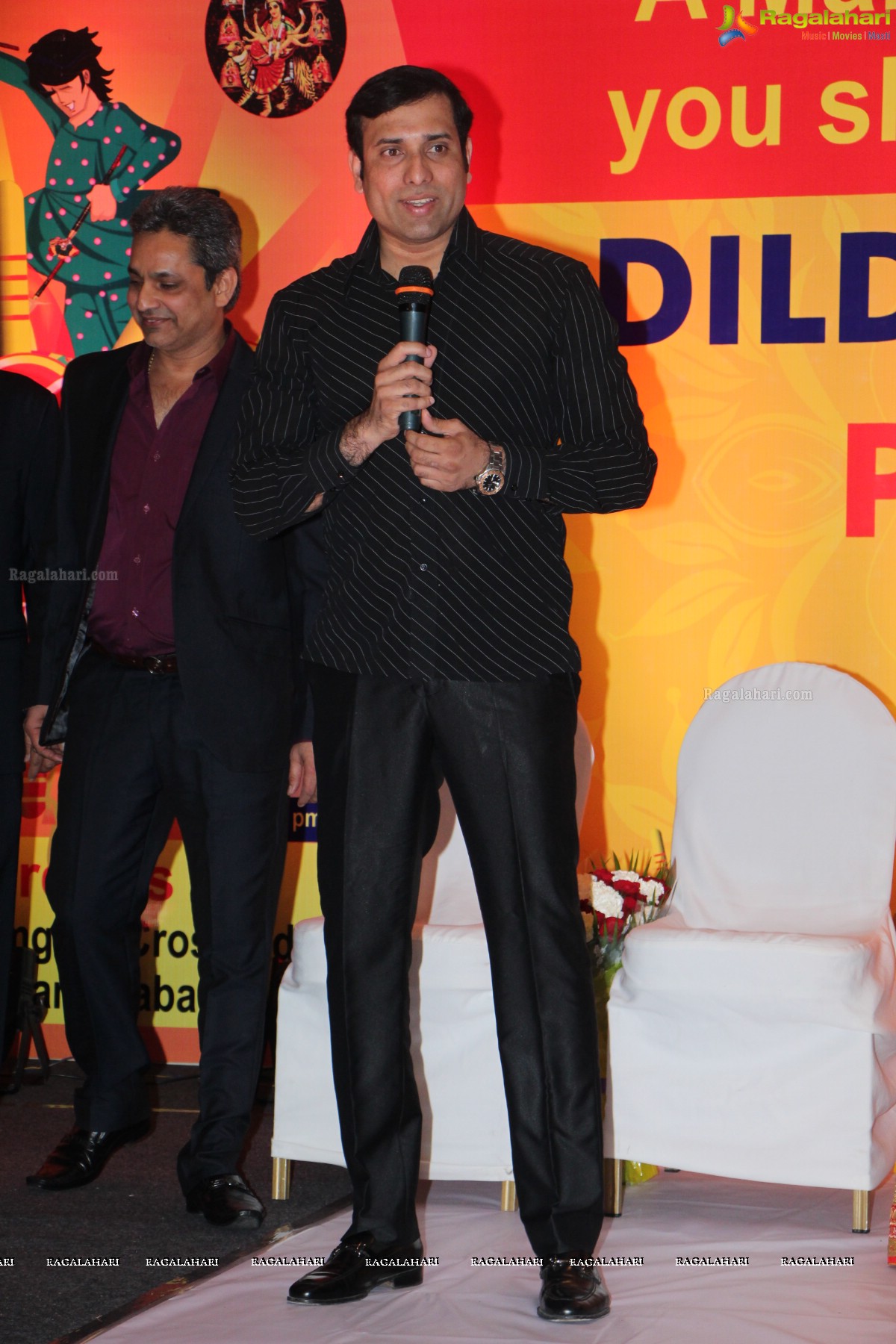 Dildar Dandiya 2014 Launch Ceremony - Chief Guest: Mr. VVS Laxman, Guest of Honour: Mrs. Bina Mehta