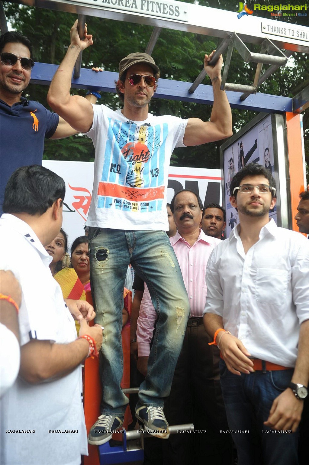 Hrithik Roshan at Dino Morea's DM Fitness Center Launch