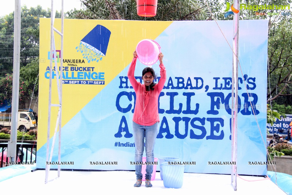 Manjeera Mall Organises Fund Raising ALS Ice Bucket Challenge