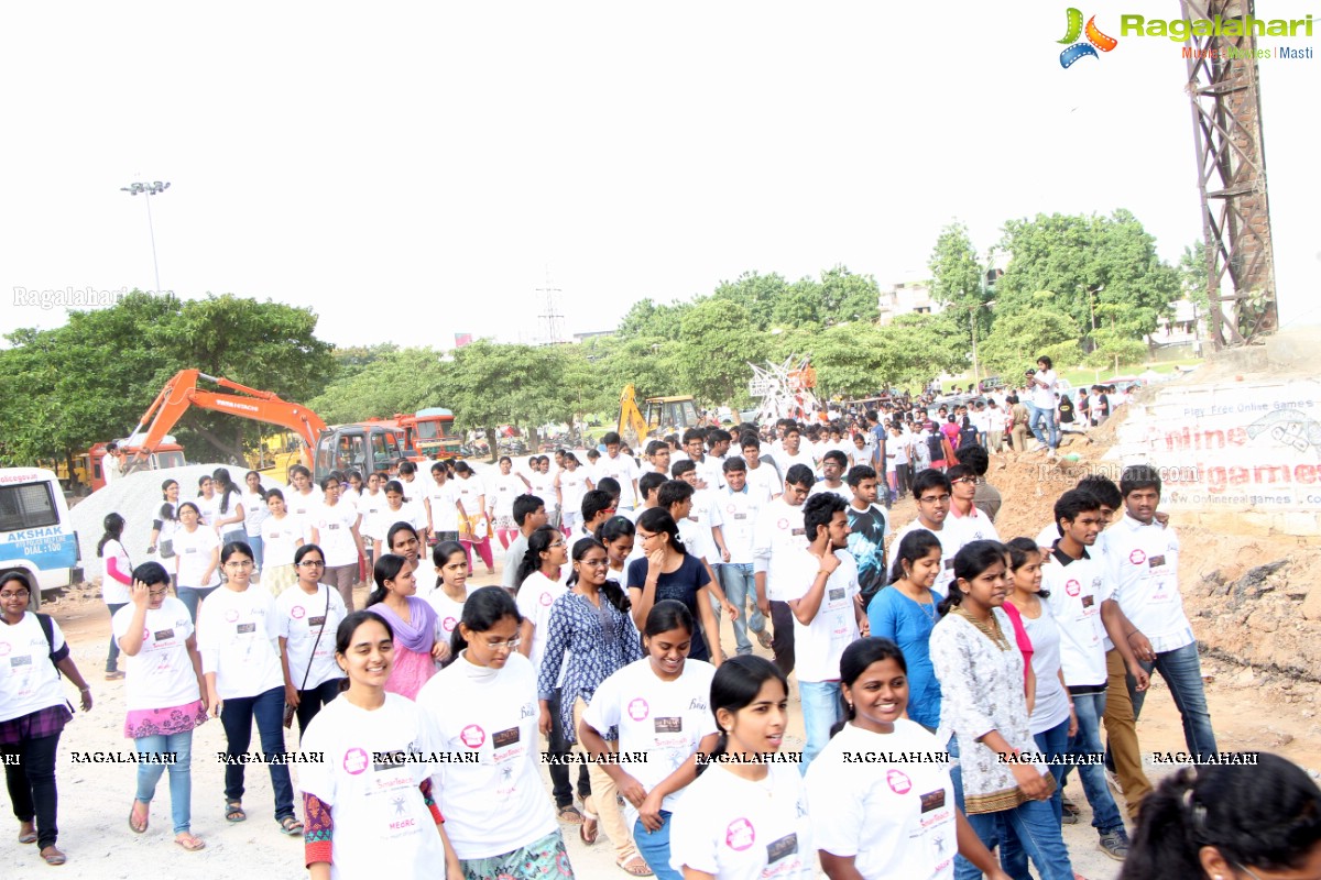 Pink Ribbon Walk by The Telangana State Chapter of Indian Medical Association