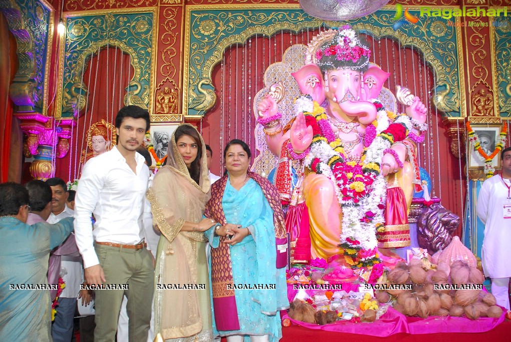 Priyanka Chopra at Andhericha Raja Ganesh Pandal