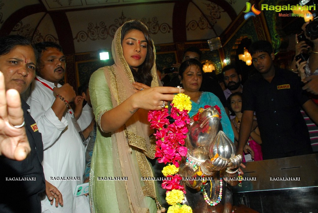 Priyanka Chopra at Andhericha Raja Ganesh Pandal