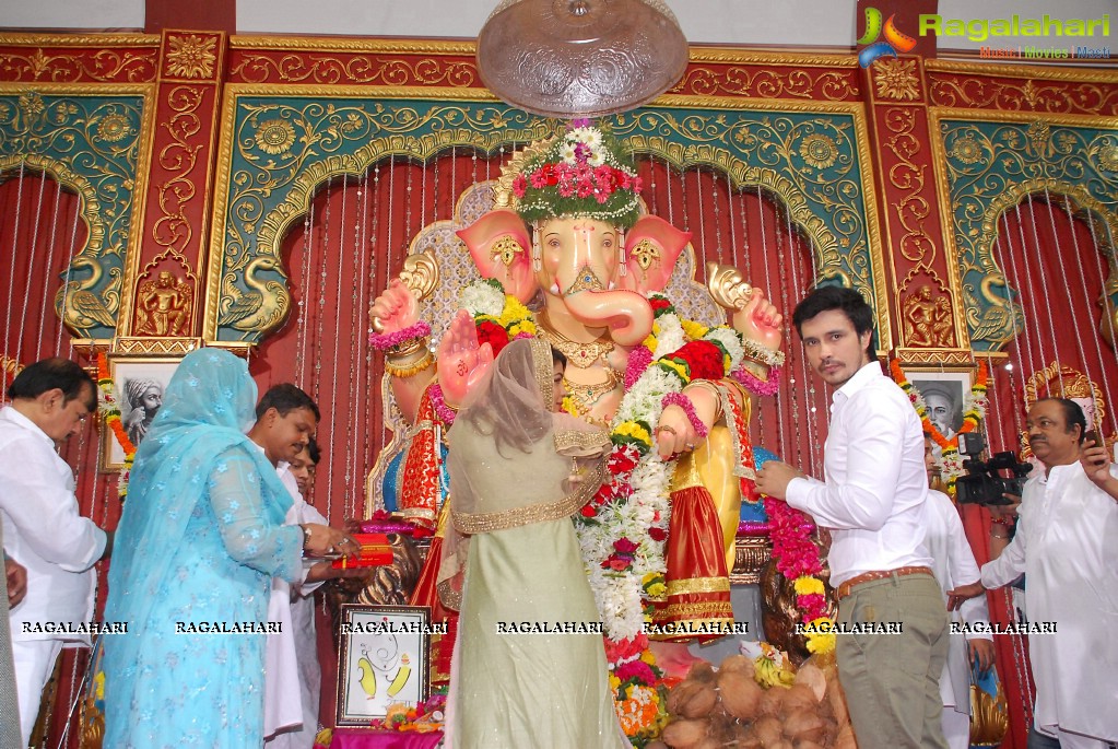 Priyanka Chopra at Andhericha Raja Ganesh Pandal