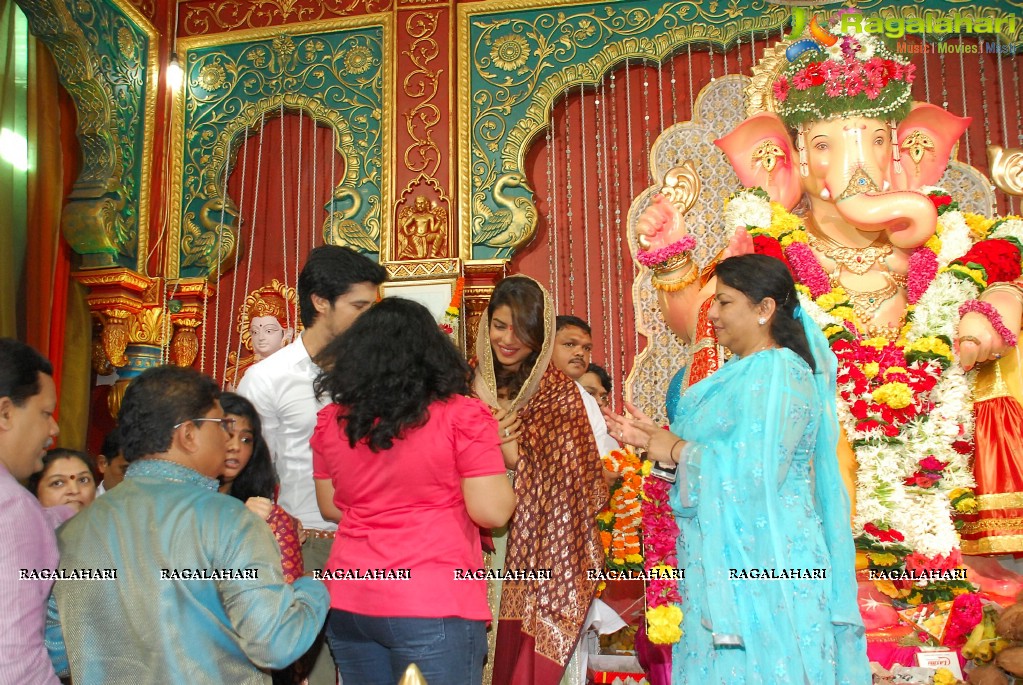 Priyanka Chopra at Andhericha Raja Ganesh Pandal