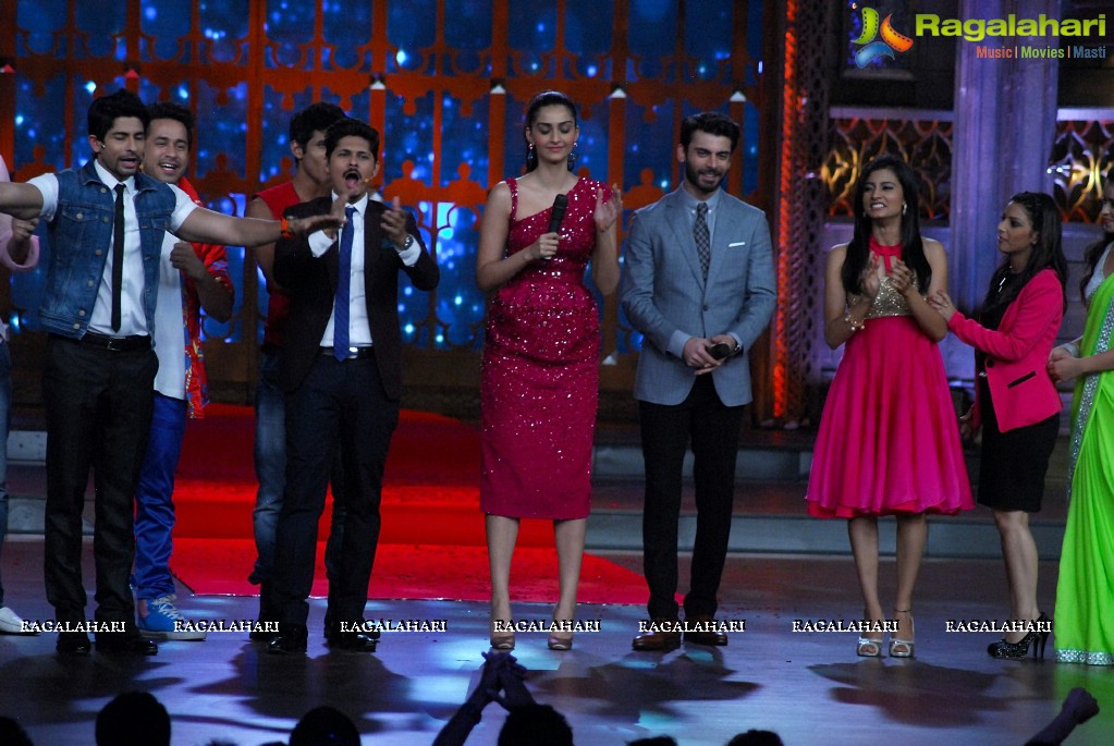 Sonam Kapoor & Fawad Khan on the sets of India's Best Cine Stars Ki Khoj