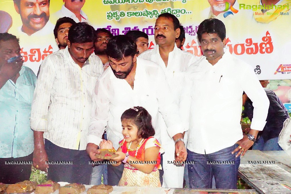 Nara Rohit fans Distribute Free Clay Ganesha Idols 