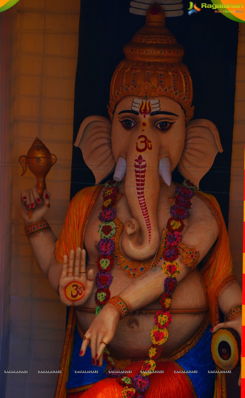 63 Feet Clay Ganesh Idol in Vijayawada