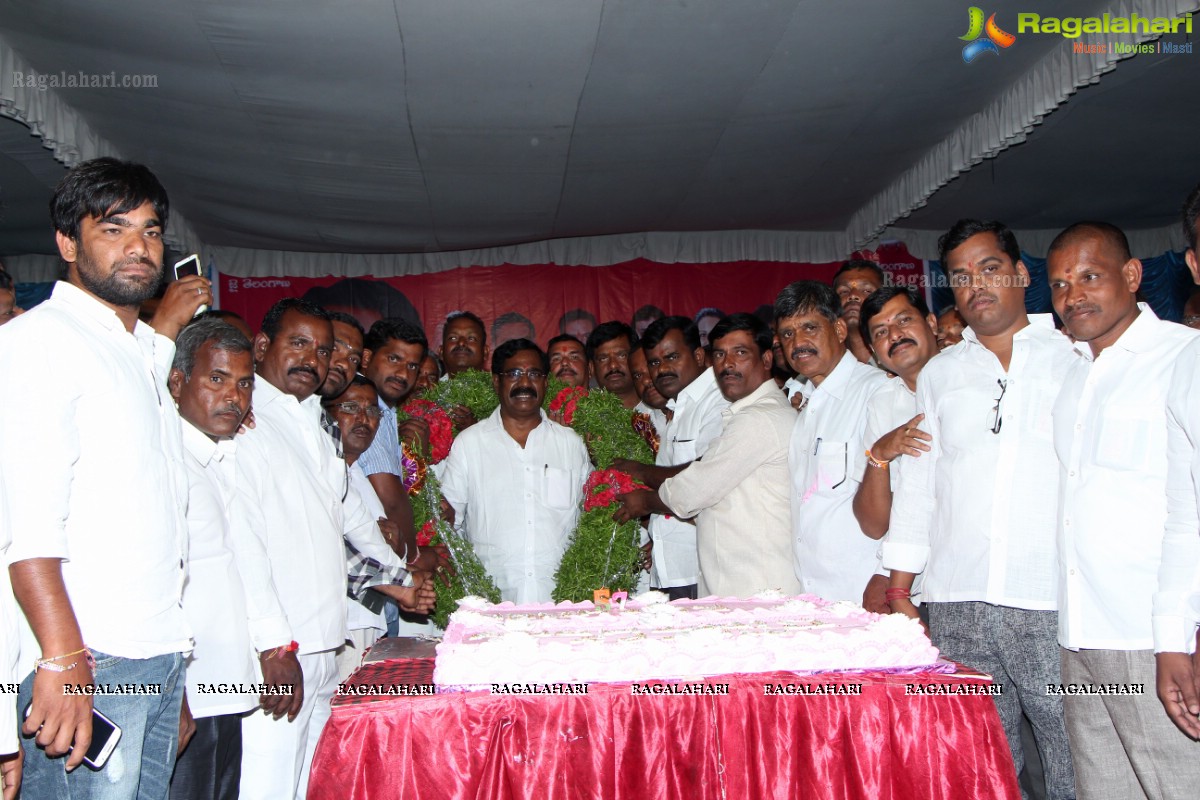 Birthday Celebrations of TRS EX Chevella MLA Korani Sayanna Ratnam (KS Ratnam) at KGR Gardens, Chevella