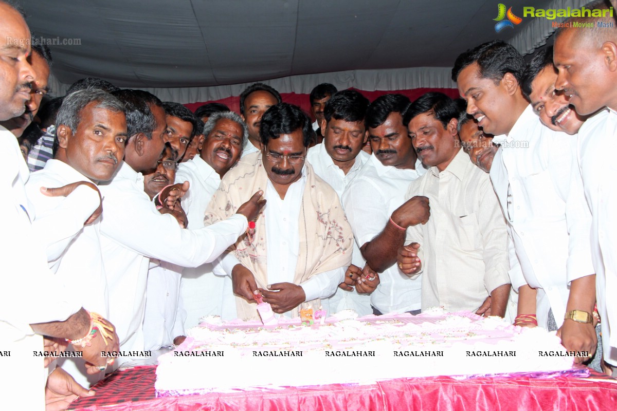 Birthday Celebrations of TRS EX Chevella MLA Korani Sayanna Ratnam (KS Ratnam) at KGR Gardens, Chevella