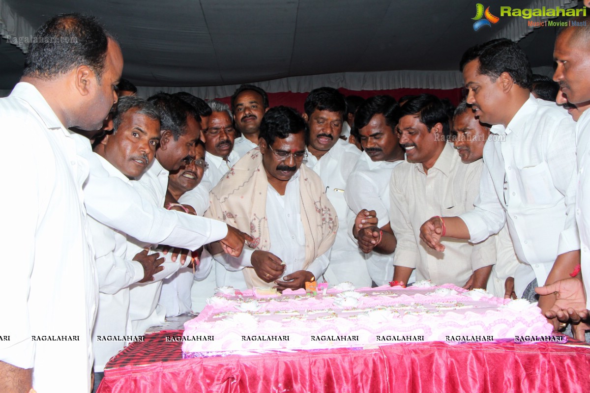 Birthday Celebrations of TRS EX Chevella MLA Korani Sayanna Ratnam (KS Ratnam) at KGR Gardens, Chevella